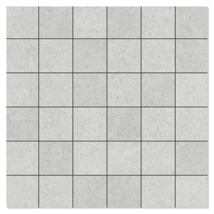 Mosaik Klinker Semproniano Ljusgrå Matt 30x30 (5x5) cm-0